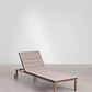Tumbona reclinable en madera de acacia y acero Falora - Miniatura 4