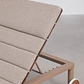 Tumbona reclinable en madera de acacia y acero Falora - Miniatura 8
