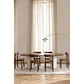 Mesa de comedor ovalada en MDF y cemento - Miniatura 10