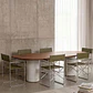Mesa de comedor ovalada en MDF y cemento - Miniatura 23