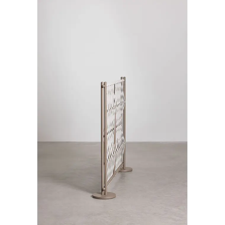 Biombo para jardín en aluminio y cuerda Savena 5