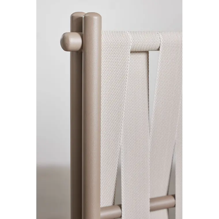 Biombo para jardín en aluminio y cuerda Savena 6