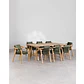 Conjunto de comedor Evoen en madera de acacia - Miniatura 1