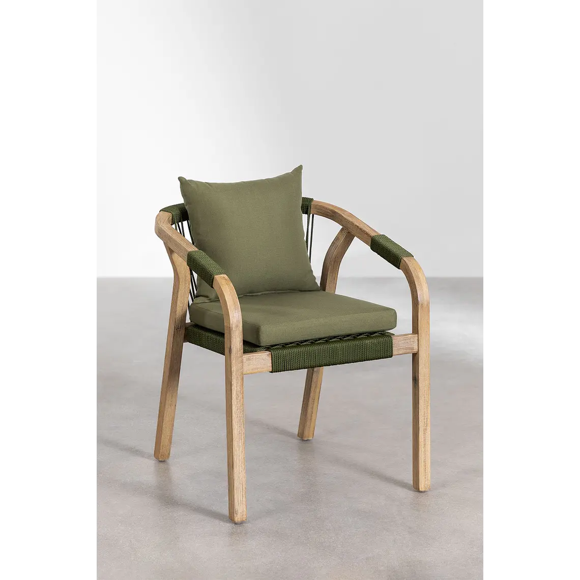 Conjunto de comedor Evoen en madera de acacia 6