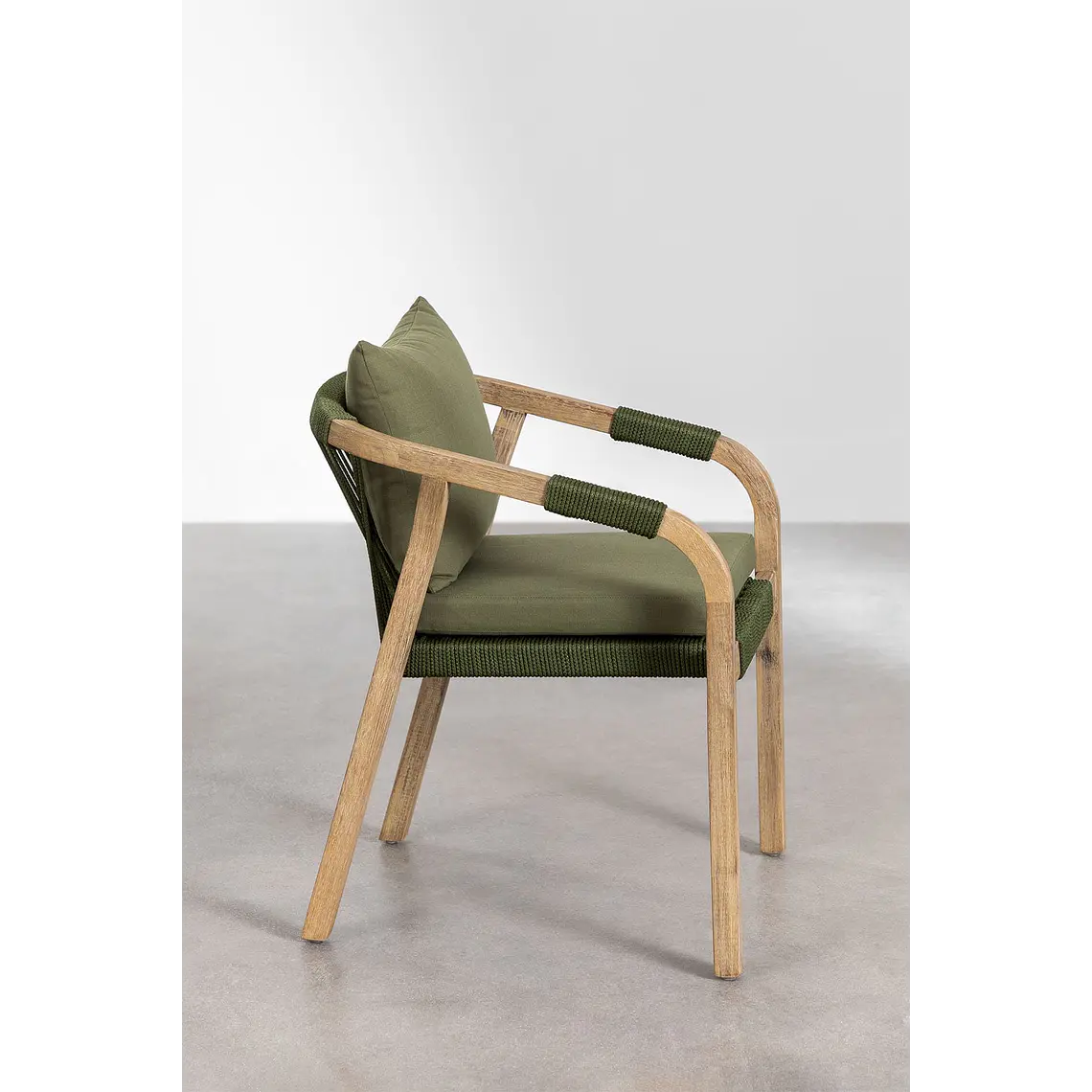 Conjunto de comedor Evoen en madera de acacia 7
