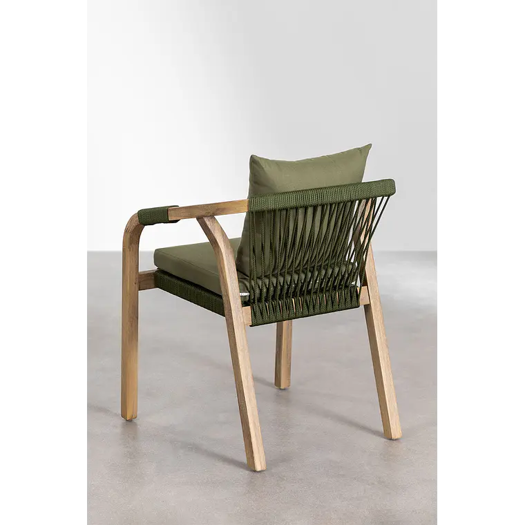 Conjunto de comedor Evoen en madera de acacia 8