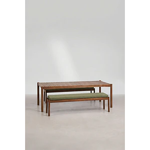 Conjunto de comedor Gaelara en madera de acacia