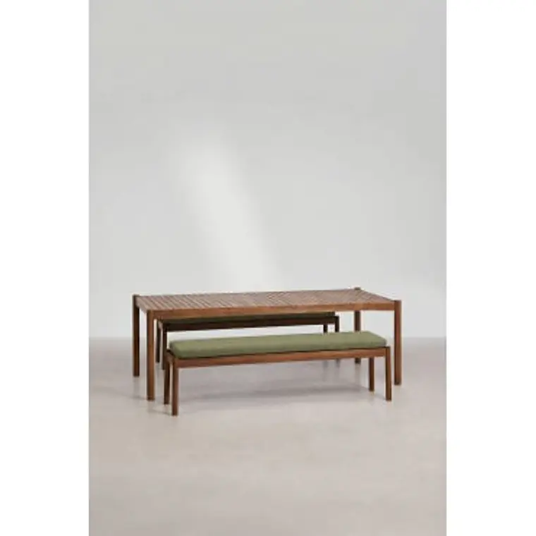Conjunto de comedor Gaelara en madera de acacia 11