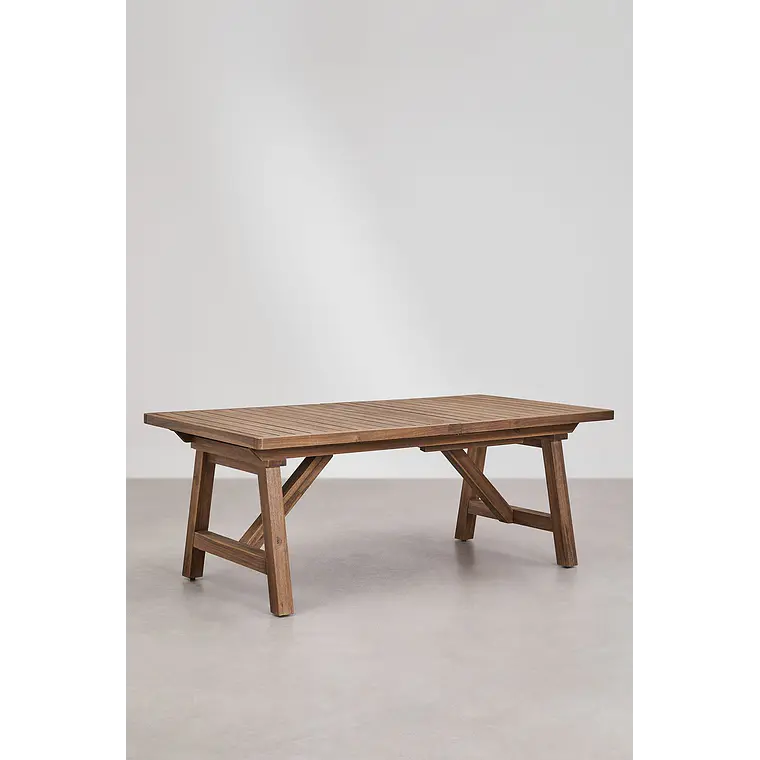 Conjunto de comedor Haeune en madera de acacia 5
