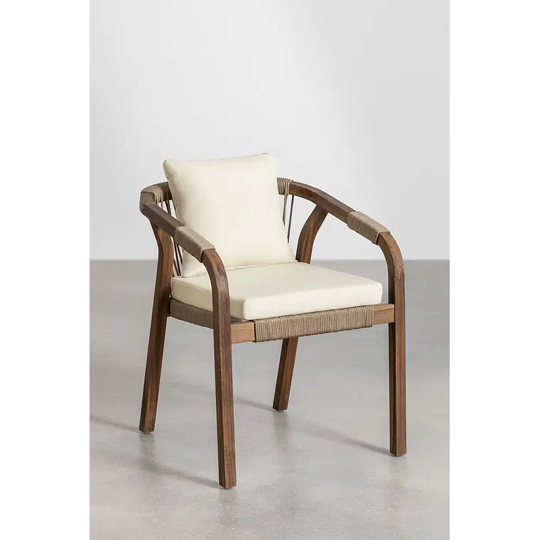 Conjunto de comedor Haeune en madera de acacia 11
