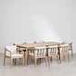 Conjunto de comedor Naelen en madera de acacia - Miniatura 3