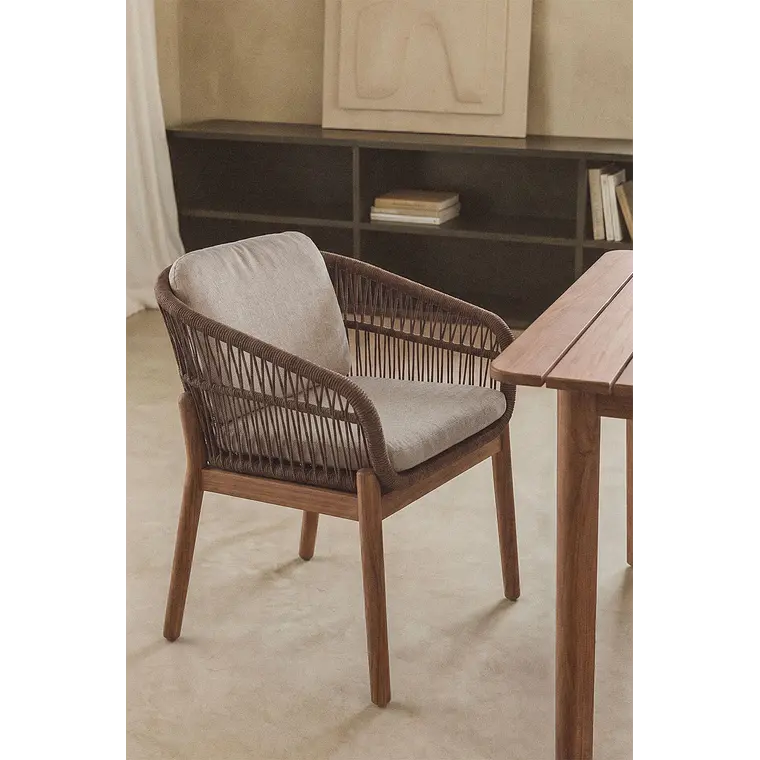 Conjunto de comedor Quenor en madera de acacia 3