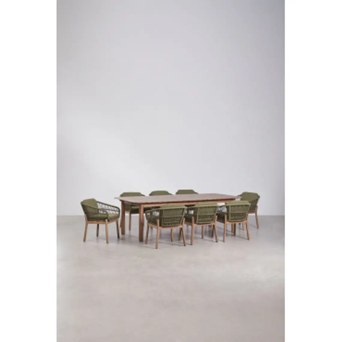 Conjunto de comedor Quenor en madera de acacia 14