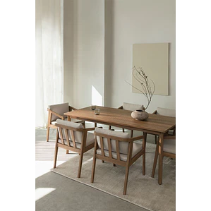 Conjunto de comedor Rielen en madera de acacia