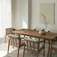 Conjunto de comedor Rielen en madera de acacia - Miniatura 1