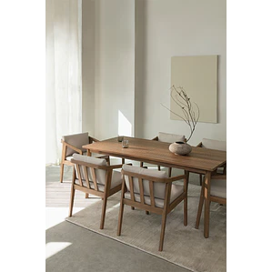 Conjunto de comedor Rielen en madera de acacia