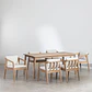 Conjunto de comedor Rielen en madera de acacia - Miniatura 3