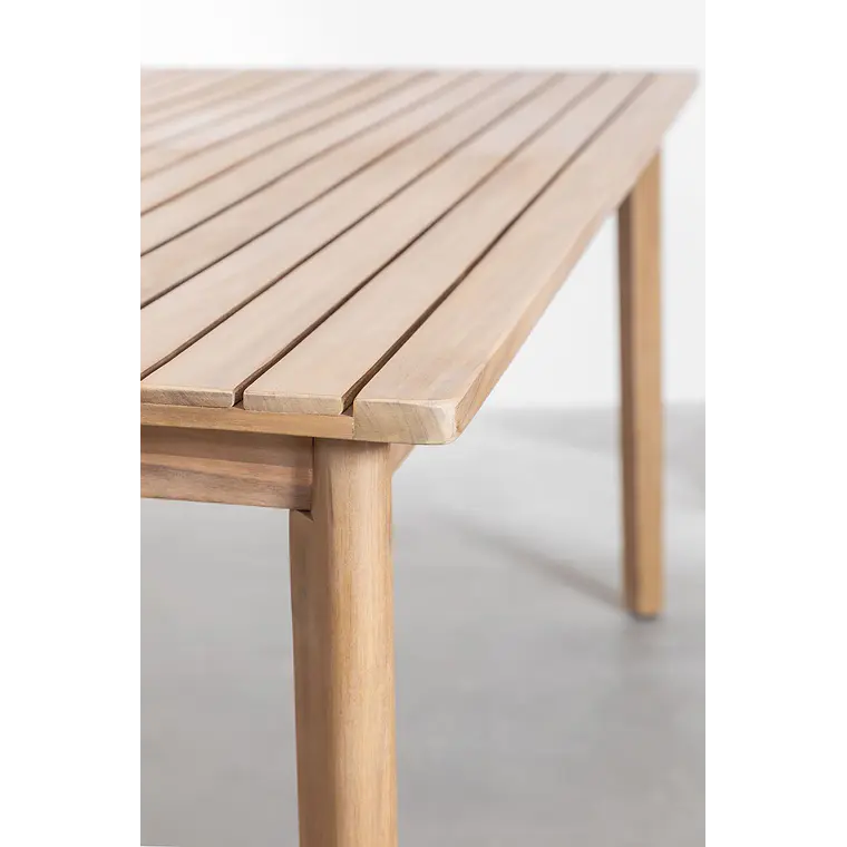 Conjunto de comedor Rielen en madera de acacia 5