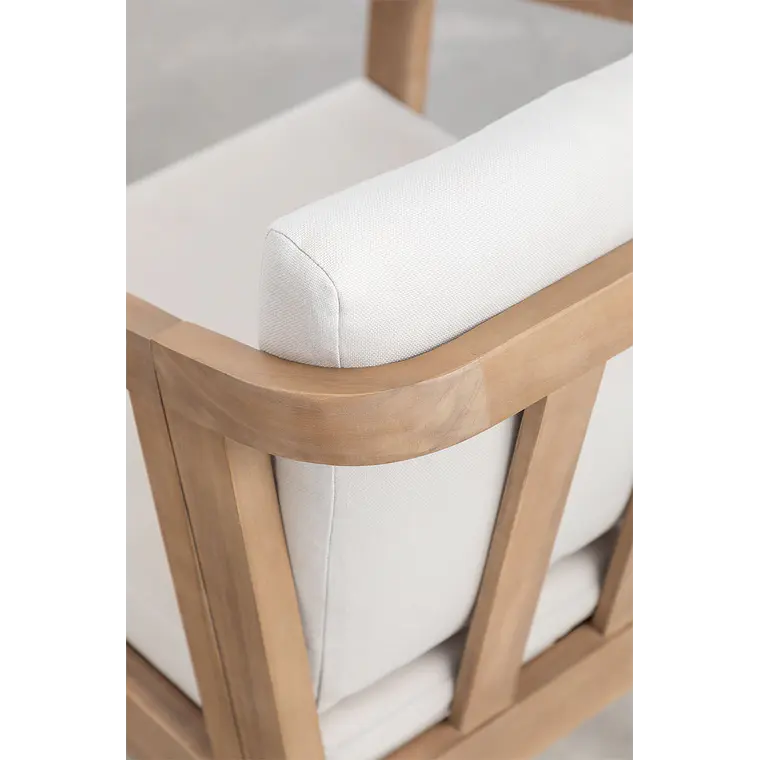 Conjunto de comedor Rielen en madera de acacia 10