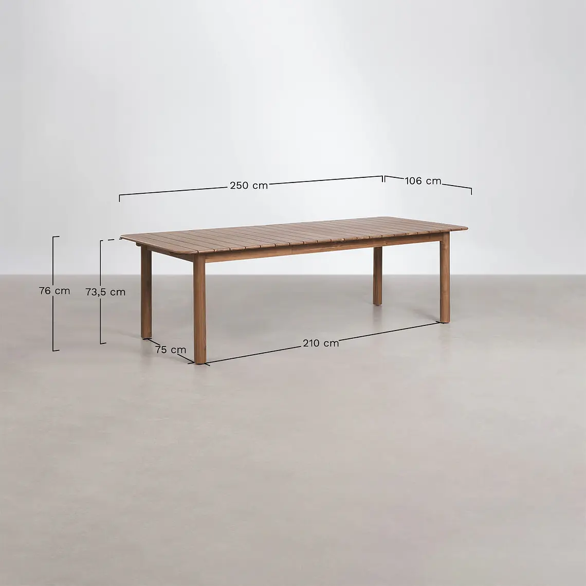 Conjunto de comedor Sioena en madera de acacia 11