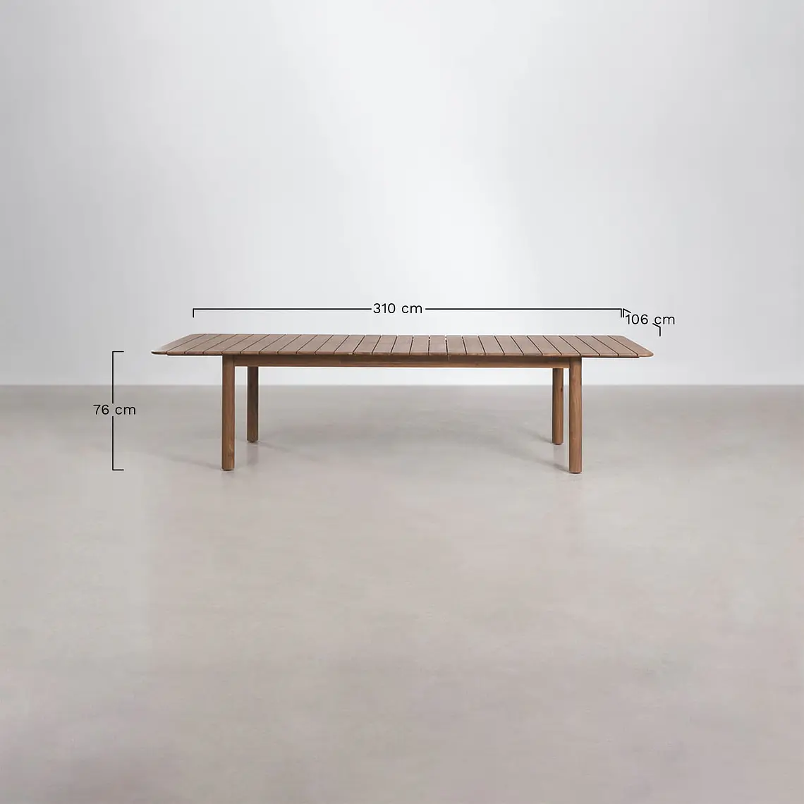 Conjunto de comedor Sioena en madera de acacia 12