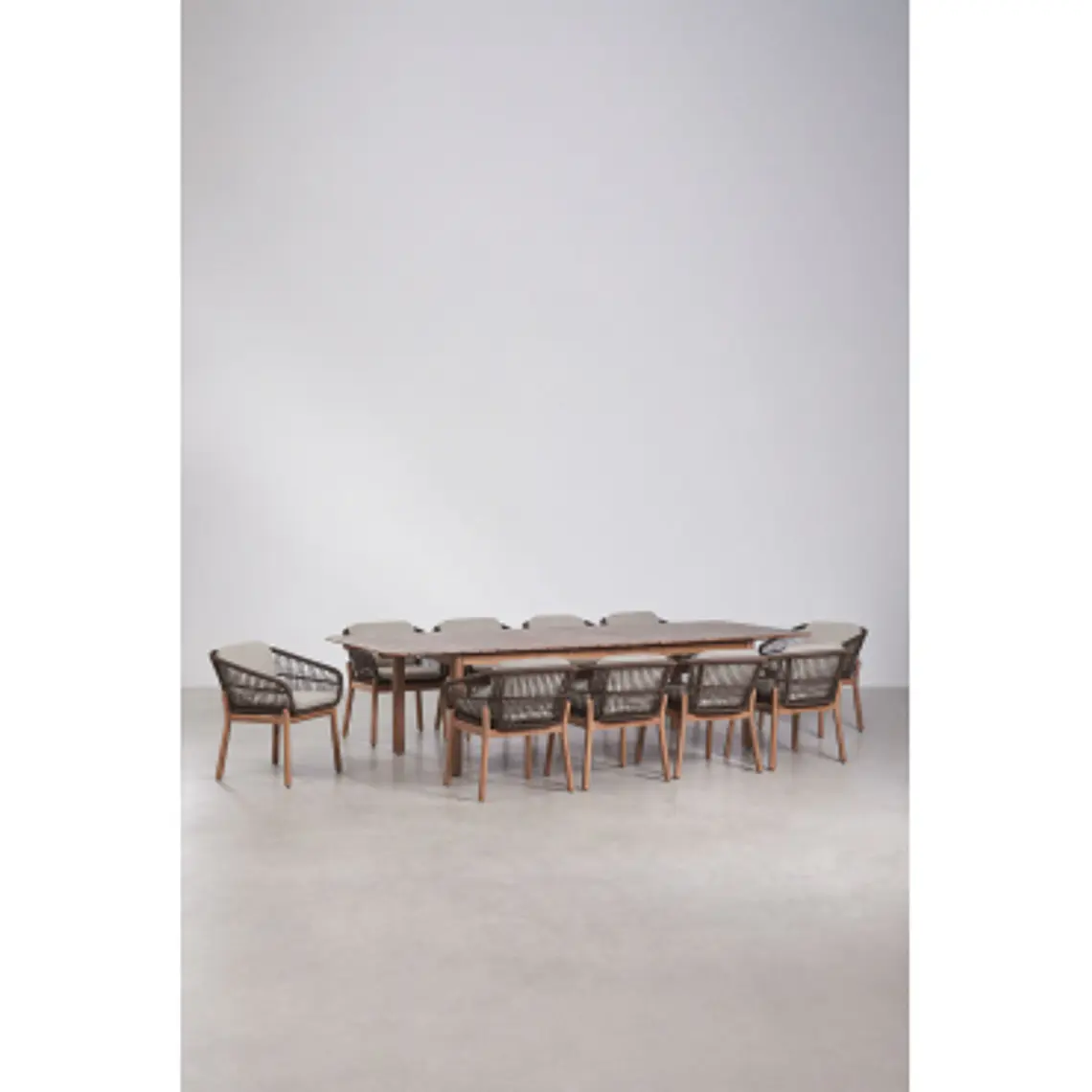 Conjunto de comedor Sioena en madera de acacia 13