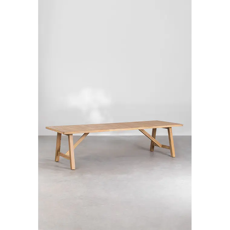 Conjunto de comedor Xaeena en madera de acacia 3