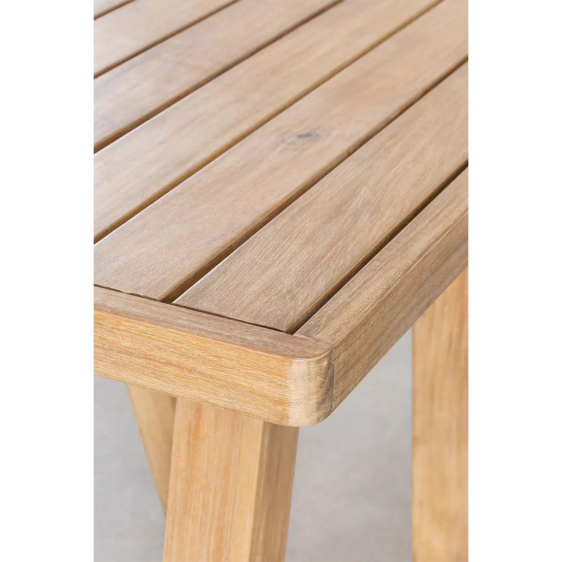 Conjunto de comedor Xaeena en madera de acacia 4