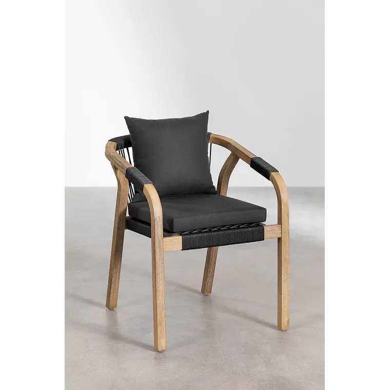 Conjunto de comedor Xaeena en madera de acacia 6