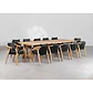 Conjunto de comedor Xaeena en madera de acacia - Miniatura 12