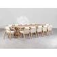 Conjunto de comedor Xaeena en madera de acacia - Miniatura 13