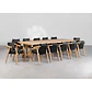 Conjunto de comedor Xaeena en madera de acacia - Miniatura 14
