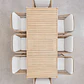 Conjunto de comedor Zaelune en madera de acacia - Miniatura 2