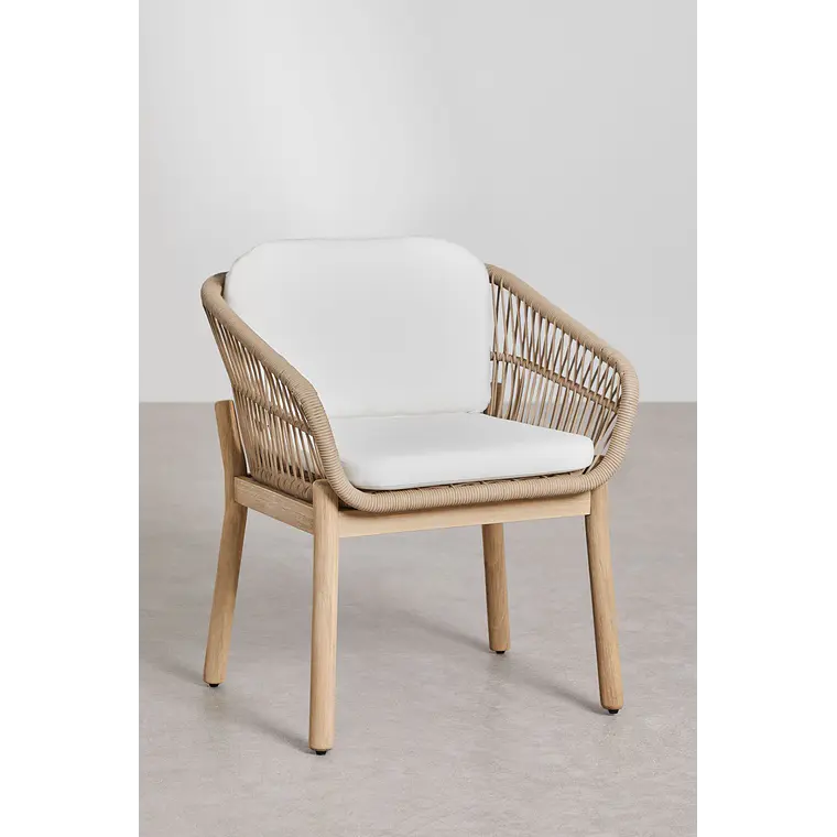 Conjunto de comedor Zaelune en madera de acacia 6