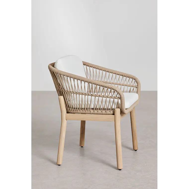 Conjunto de comedor Zaelune en madera de acacia 7