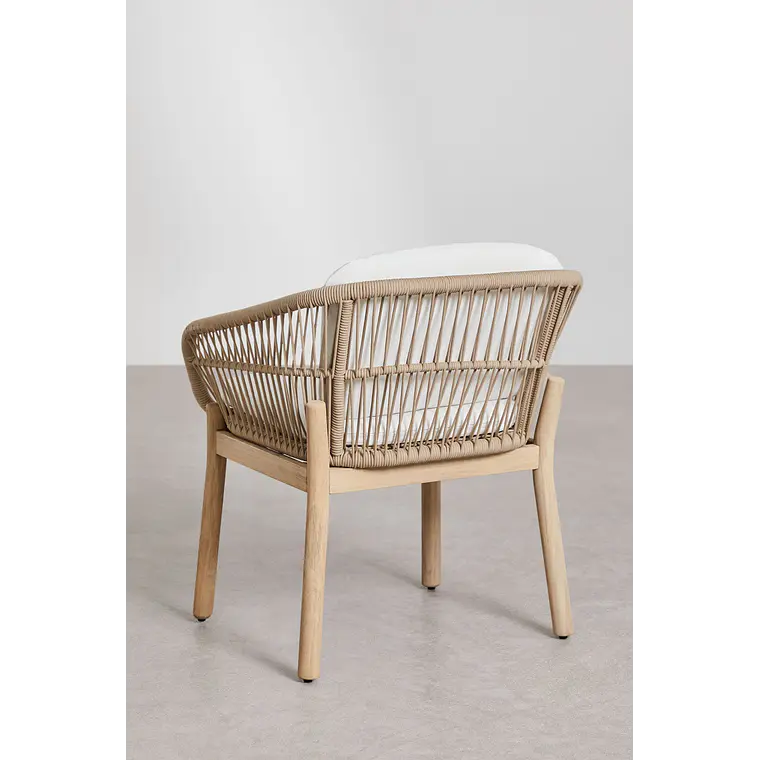 Conjunto de comedor Zaelune en madera de acacia 8