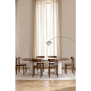 Mesa de comedor Taelia en acabado cemento