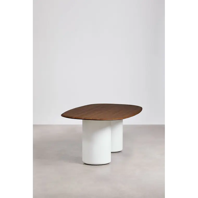Mesa de comedor Taelia en acabado cemento 4