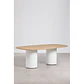 Mesa de comedor Taelia en acabado cemento - Miniatura 15