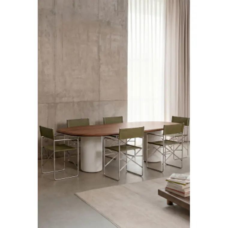 Mesa de comedor Taelia en acabado cemento 17