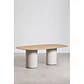 Mesa de comedor Taelia en acabado cemento - Miniatura 24