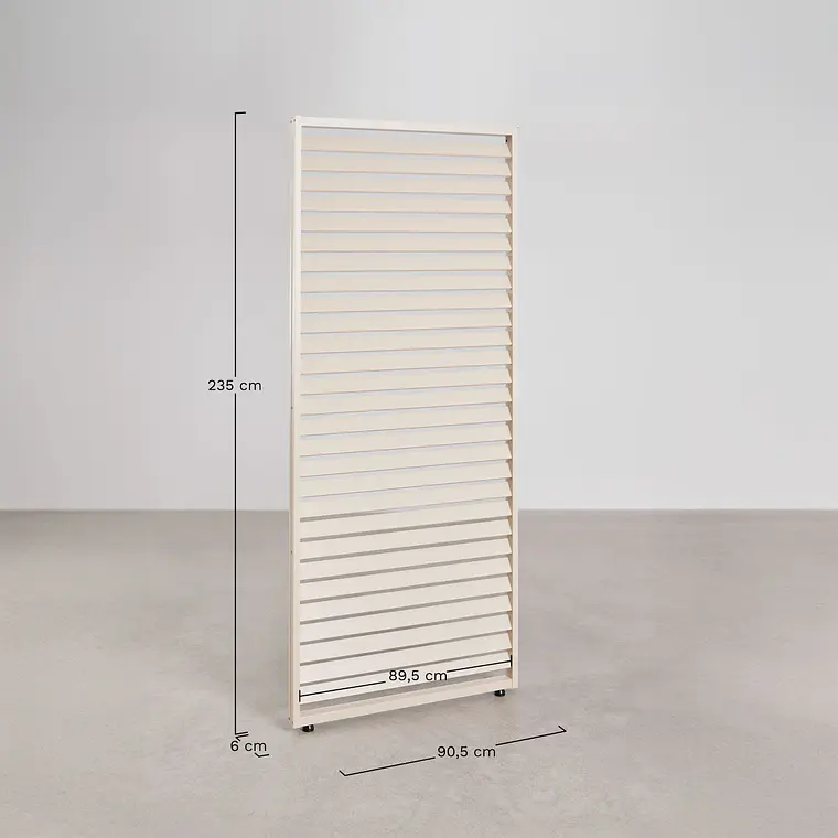 Panel lateral para pérgola bioclimática de aluminio con lamas Galora 6