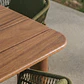 Set de mesa rectangular 250-310x105 cm extensible y 8 sillas de jardín en madera de acacia y cuerda trenzada Ilanira - Miniatura 3