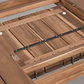 Set de mesa rectangular 250-310x105 cm extensible y 8 sillas de jardín en madera de acacia y cuerda trenzada Ilanira - Miniatura 8