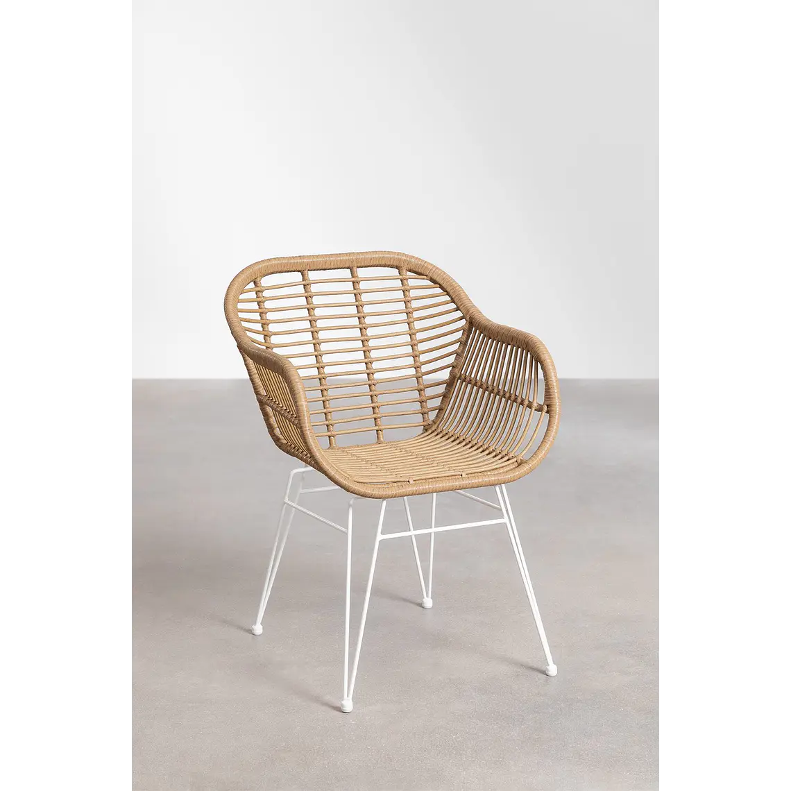 Silla de comedor Naelena en ratán 3