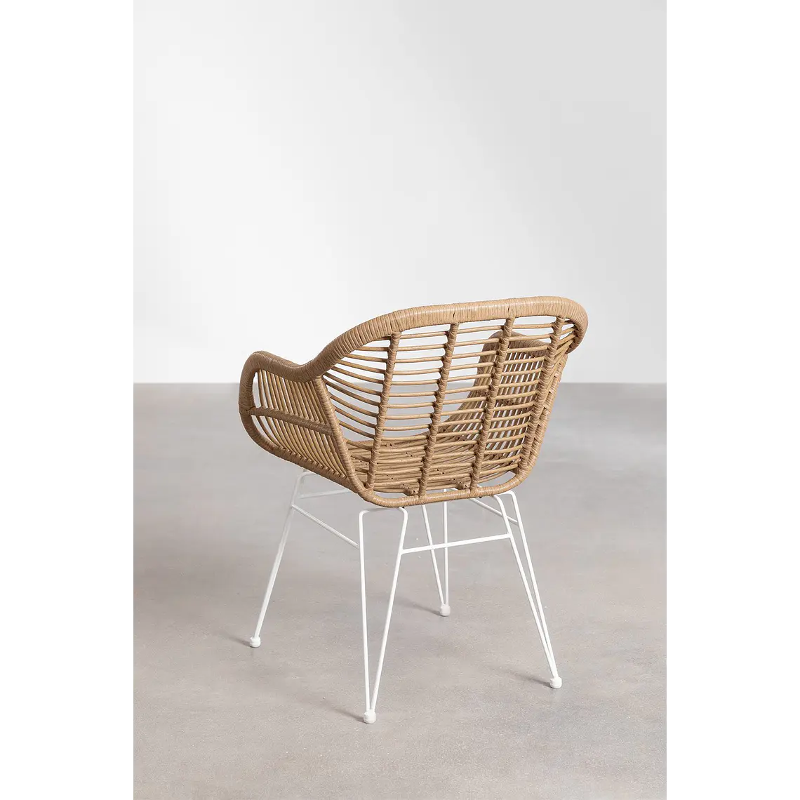 Silla de comedor Naelena en ratán 5