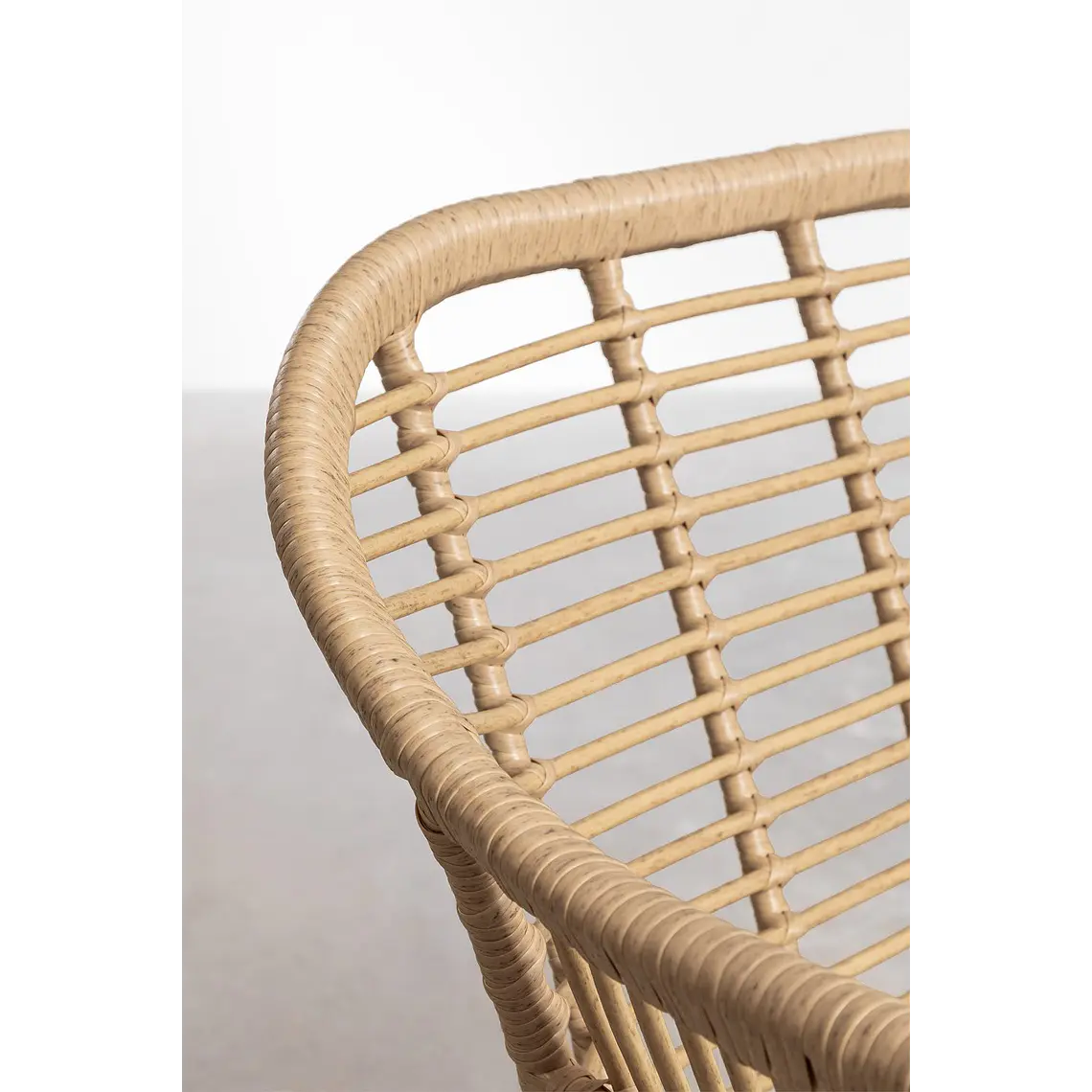 Silla de comedor Naelena en ratán 6