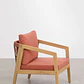 Sillón de jardín en madera de acacia y cuerda trenzada Larena - Miniatura 5