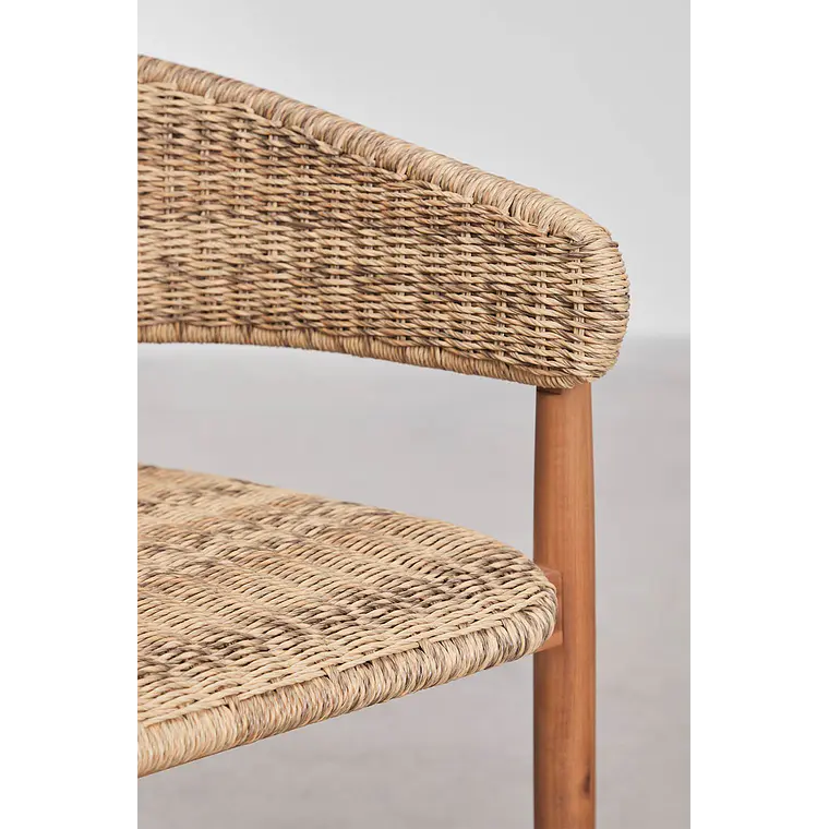 Taburete alto Mioeva en madera de acacia 5