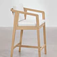 Taburete alto Naeleri en madera de acacia - Miniatura 3